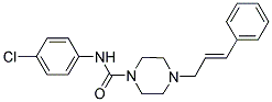 N-(4-CHLOROPHENYL)(4-(3-PHENYLPROP-2-ENYL)PIPERAZINYL)FORMAMIDE CAS#: 401636-59-7