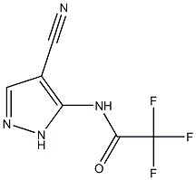 N-(4-Cyano-1H-pyrazol-5-yl)-2,2,2-trifluoroacetaMide CAS#: 56563-79-2