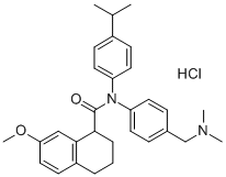 N-[[4-(DIMETHYLAMINO)PHENYL]METHYL]-1,2,3,4-TETRAHYDRO-7-METHOXY-N-[4-(1-METHYLETHYL)PHENYL]-1-NAPHTHALENECARBOXAMIDE HYDROCHLORIDE CAS#: 405098-33-1