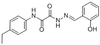 N-(4-ETHYLPHENYL)-2-[2-(2-HYDROXYBENZYLIDENE)HYDRAZINO]-2-OXOACETAMIDE CAS#: 507463-94-7