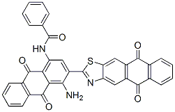 N-[4-amino-3-(5,10-dihydro-5,10-dioxoanthra[2,3-d]thiazol-2-yl)-9,10-dihydro-9,10-dioxo-1-anthryl]benzamide CAS#: 6371-50-2