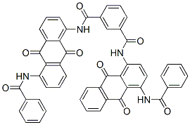 N-[4-(benzoylamino)-9,10-dihydro-9,10-dioxo-1-anthryl]-N'-[5-(benzoylamino)-9,10-dihydro-9,10-dioxo-1-anthryl]isophthaldiamide CAS#: 6370-77-0