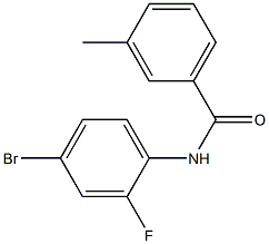 N-(4-bromo-2-fluorophenyl)-3-methylbenzamide CAS#: 519017-68-6