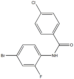 N-(4-bromo-2-fluorophenyl)-4-chlorobenzamide CAS#: 519017-62-0