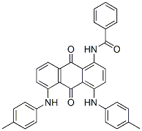 N-[4,5-bis[(4-methylphenyl)amino]-9,10-dioxo-anthracen-1-yl]benzamide CAS#: 43095-70-1