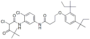 N-[5-[[4-[2,4-bis(1,1-dimethylpropyl)phenoxy]-1-oxobutyl]amino]-2-chlorophenyl]-2-chloro-4,4-dimethyl-3-oxovaleramide CAS#: 50771-78-3