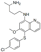 N-[5-(4-chlorophenyl)sulfanyl-6-methoxy-quinolin-8-yl]pentane-1,4-diam ine CAS#: 57514-38-2
