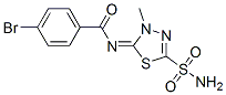 N-[5-(Aminosulfonyl)-3-methyl-1,3,4-thiadiazol-2(3H)-ylidene]-4-bromobenzamide CAS#: 55250-68-5