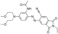 N-[5-[Bis-(2-methoxyethyl)amino]-2-[(6-cyano-2-ethyl-2,3-dihydro-1,3-dioxo-1H-isoindole-5-yl)azo]phenyl]acetamide CAS#: 479194-50-8