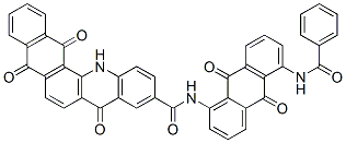 N-[5-(benzoylamino)-9,10-dihydro-9,10-dioxoanthryl]-5,8,13,14-tetrahydro-5,8,14-trioxonaphth[2,3-c]acridine-10-carboxamide CAS#: 6417-38-5