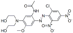 N-[5-[bis(2-hydroxyethyl)amino]-2-[(2-chloro-4,6-dinitrophenyl)azo]-4-methoxyphenyl]acetamide CAS#: 56149-93-0