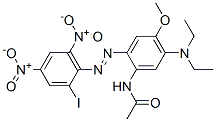 N-[5-(diethylamino)-2-[(2-iodo-4,6-dinitrophenyl)azo]-4-methoxyphenyl]acetamide CAS#: 54292-17-0
