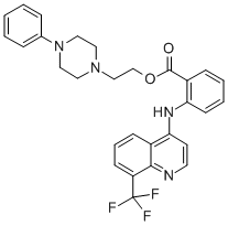 N-(8-Trifluoromethyl-4-quinolinyl)anthanilic acid 2-(4-phenyl-1-piperazinyl)ethyl ester CAS#: 55300-49-7