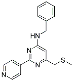 N-BENZYL-6-[(METHYLSULFANYL)METHYL]-2-(4-PYRIDINYL)-4-PYRIMIDINAMINE CAS#: 478031-50-4