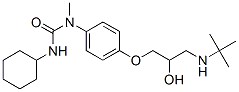 N'-Cyclohexyl-N-[4-(3-tert-butylamino-2-hydroxypropoxy)phenyl]-N-methylurea CAS#: 57494-90-3