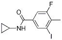 N-Cyclopropyl-3-fluoro-5-iodo-4-methylbenzamide CAS#: 585544-31-6