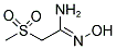 N'-HYDROXY-2-(METHYLSULFONYL)ETHANIMIDAMIDE CAS#: 446276-20-6