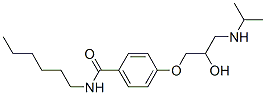 N-Hexyl-4-[2-hydroxy-3-[(1-methylethyl)amino]propoxy]benzamide CAS#: 57494-86-7