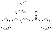 N-METHYL-2-PHENYL-6-[(PHENYLSULFINYL)METHYL]-4-PYRIMIDINAMINE CAS#: 477710-01-3