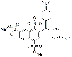 N-Methyl-N-[4-[[4-(dimethylamino)phenyl][1-sulfonato-4,7-bis(sodiosulfo)-2-naphthalenyl]methylene]-2,5-cyclohexadien-1-ylidene]methanaminium CAS#: 6391-39-5
