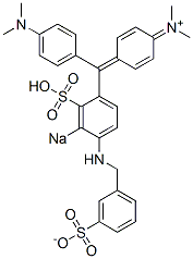 N-Methyl-N-[4-[[4-(dimethylamino)phenyl][4-[(3-sulfonatobenzyl)amino]-3-sodiosulfophenyl]methylene]-2,5-cyclohexadien-1-ylidene]methanaminium CAS#: 5863-52-5