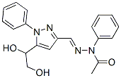 N-Phenyl-N'-[[5-(1,2-dihydroxyethyl)-1-phenyl-1H-pyrazol-3-yl]methylene]acetohydrazide CAS#: 55649-78-0