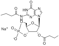 N2,2'-O-DIBUTYRYLGUANOSINE 3':5'-CYCLIC MONOPHOSPHATE SODIUM SALT CAS#: 51116-00-8