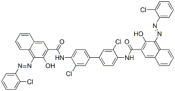 N,N'-(3,3'-dichloro[1,1'-biphenyl]-4,4'-diyl)bis[4-[(2-chlorophenyl)azo]-3-hydroxynaphthalene-2-carboxamide] CAS#: 5280-74-0