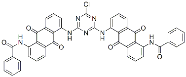 N,N'-[(6-chloro-1,3,5-triazine-2,4-diyl)bis[imino(9,10-dihydro-9,10-dioxoanthracene-5,1-diyl)]]bis(benzamide) CAS#: 49658-80-2