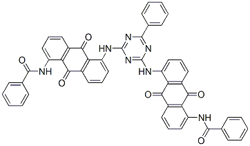 N,N'-[(6-phenyl-1,3,5-triazine-2,4-diyl)bis[imino(9,10-dihydro-9,10-dioxoanthracene-5,1-diyl)]]bis(benzamide) CAS#: 49776-52-5