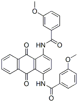 N,N'-(9,10-Dihydro-9,10-dioxoanthracene-1,4-diyl)bis[3-methoxybenzamide] CAS#: 6408-61-3