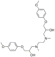 N,N'-Bis[3-(p-methoxyphenoxy)-2-hydroxypropyl]-N,N'-dimethylethylenediamine CAS#: 50886-73-2