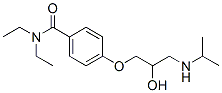 N,N-Diethyl-4-[2-hydroxy-3-[(1-methylethyl)amino]propoxy]benzamide CAS#: 57494-88-9