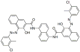 N,N'-naphthalene-1,5-diylbis[4-[(3-chloro-2-methylphenyl)azo]-3-hydroxynaphthalene-2-carboxamide] CAS#: 56358-42-0