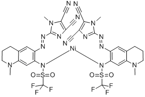 Nickel, bis[N-[6-[2-(4,5-dicyano-1-methyl-1H-imidazol-2-yl-kN3)diazenyl-kN1]-1,2,3,4-tetrahydro-1-methyl-7-quinolinyl]-1,1,1-trifluoromethanesulfonamidato-kN]- CAS#: 494197-74-9