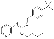 O-Butyl S-((4-(1,1-dimethylethyl)phenyl)methyl) 3-pyridinylcarbonimidothioate CAS#: 51308-64-6