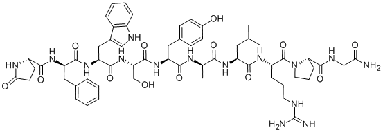 PGLU-D-PHE-TRP-SER-TYR-D-ALA-LEU-ARG-PRO-GLY-NH2 CAS#: 54784-44-0