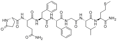 PYR-GLN-PHE-PHE-GLY-LEU-MET-NH2 CAS#: 56104-22-4