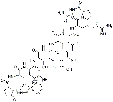 PYR-HIS-TRP-SER-TYR-D-LYS-LEU-ARG-PRO-GLY-NH2 CAS#: 52671-12-2