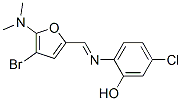 Phenol,  2-[[[4-bromo-5-(dimethylamino)-2-furanyl]methylene]amino]-5-chloro- CAS#: 474485-12-6