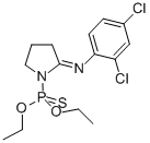 Phosphonothioic acid, (2-((2,4-dichlorophenyl)imino)-1-pyrrolidinyl)-, O,O-diethyl ester CAS#: 51170-88-8