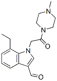 Piperazine, 1-[(7-ethyl-3-formyl-1H-indol-1-yl)acetyl]-4-methyl- (9CI) CAS#: 593237-26-4