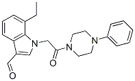 Piperazine, 1-[(7-ethyl-3-formyl-1H-indol-1-yl)acetyl]-4-phenyl- (9CI) CAS#: 593237-25-3