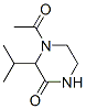 Piperazinone, 4-acetyl-3-(1-methylethyl)- (9CI) CAS#: 410535-43-2