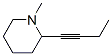 Piperidine, 2-(1-butynyl)-1-methyl- (9CI) CAS#: 51498-58-9