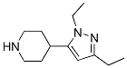 Piperidine, 4-(1,3-diethyl-1H-pyrazol-5-yl)- (9CI) CAS#: 442876-37-1