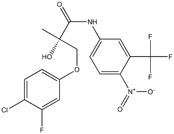 PropanaMide, 3-(4-chloro-3-fluorophenoxy)-2-hydroxy-2-Methyl-N-[4-nitro-3-(trifluoroMethyl)phenyl]-, (2S)- CAS#: 596096-86-5