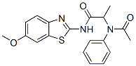 Propanamide, 2-(acetylphenylamino)-N-(6-methoxy-2-benzothiazolyl)- (9CI) CAS#: 50827-33-3