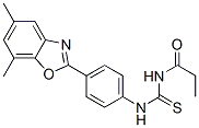 Propanamide, N-[[[4-(5,7-dimethyl-2-benzoxazolyl)phenyl]amino]thioxomethyl]- (9CI) CAS#: 593238-73-4