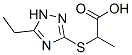 Propanoic acid, 2-[(5-ethyl-1H-1,2,4-triazol-3-yl)thio]- (9CI) CAS#: 459178-98-4